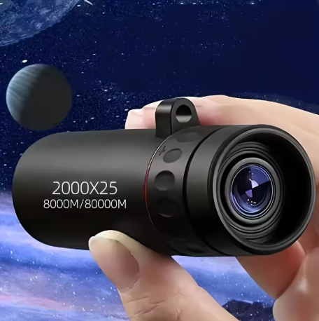 2000x25 HD Monoküler Teleskop Mini Taşınabilir Cep Telefonu Teleskop Açık Kamp Avcılık Kuş Gözlemciliği Teleskoplar