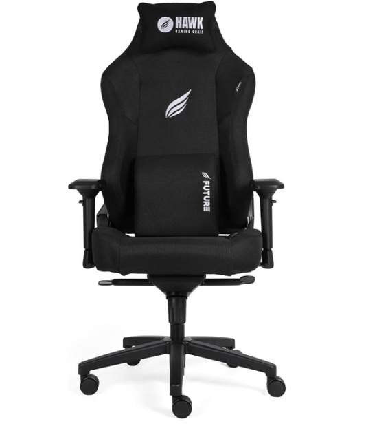 Hawk Gaming Chair Future Black Fabric Gaming Chair (Black)