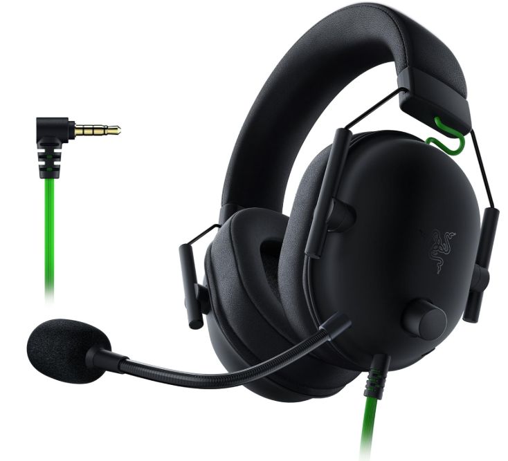 Razer BlackShark V2 X - Premium Espor Oyun Kulaklığı (50mm Sürücü Kablolu Kulaklık, PC, Mac, PS4, Xbox One ve Switch için Gürültü Önleyici) Siyah