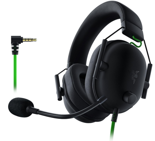 Razer BlackShark V2 X - Premium Espor Oyun Kulaklığı (50mm Sürücü Kablolu Kulaklık, PC, Mac, PS4, Xbox One ve Switch için Gürültü Önleyici) Siyah