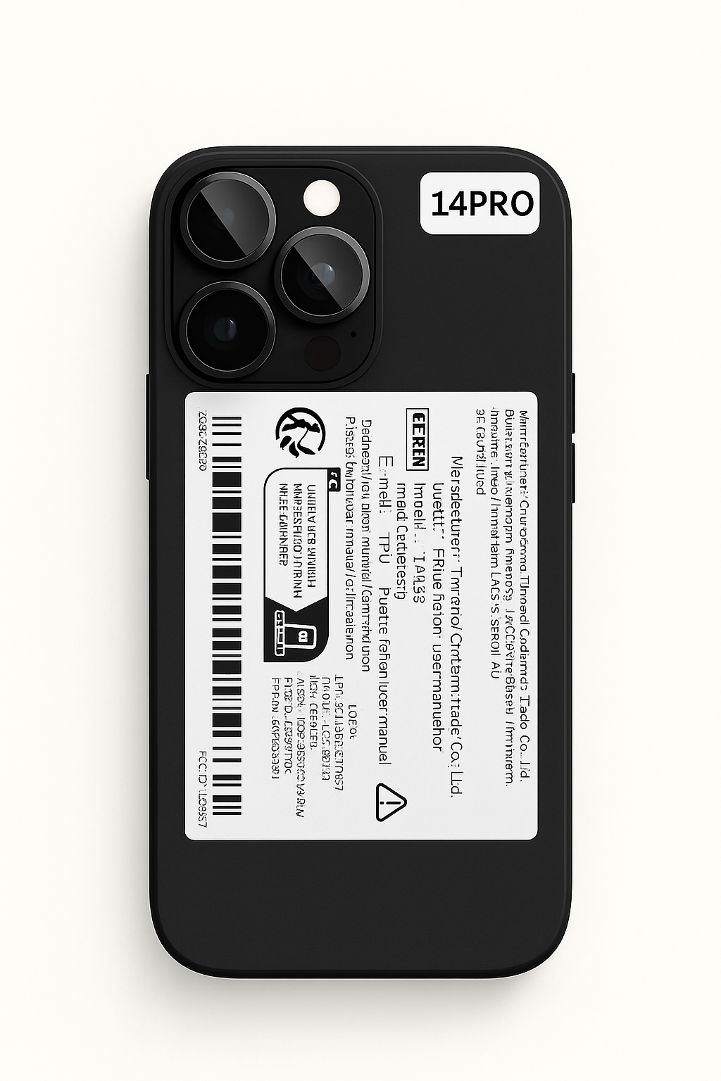 Siyah İPhone 14 PRO Kılıf